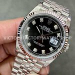VS Factory Rolex Datejust 126234-0027 36mm Full 904L Diamond Black Dial Jubilee