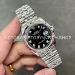 VS Factory Rolex Datejust 126234-0027 36mm Full 904L Diamond Black Dial Jubilee