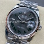 VS Factory Rolex Datejust 126234-0045 36mm Full 904L Roman Number Grey Dial Jubilee