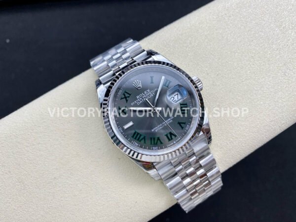 VS Factory Rolex Datejust 126234-0045 36mm Full 904L Roman Number Grey Dial Jubilee