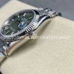 VS Factory Rolex Datejust 126234-0047 36mm Full 904L Olive Green Palm Motif Dial Jubilee