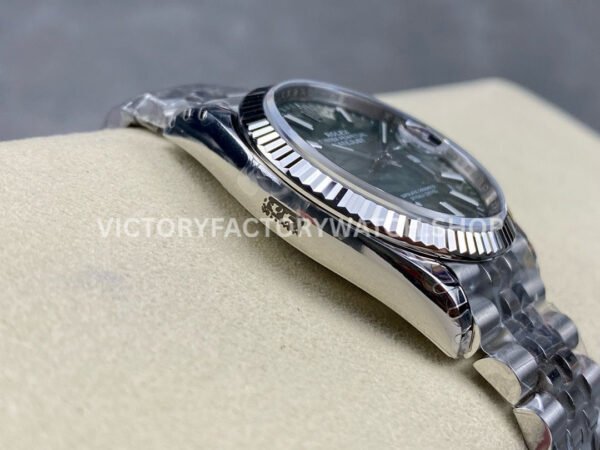 VS Factory Rolex Datejust 126234-0047 36mm Full 904L Olive Green Palm Motif Dial Jubilee