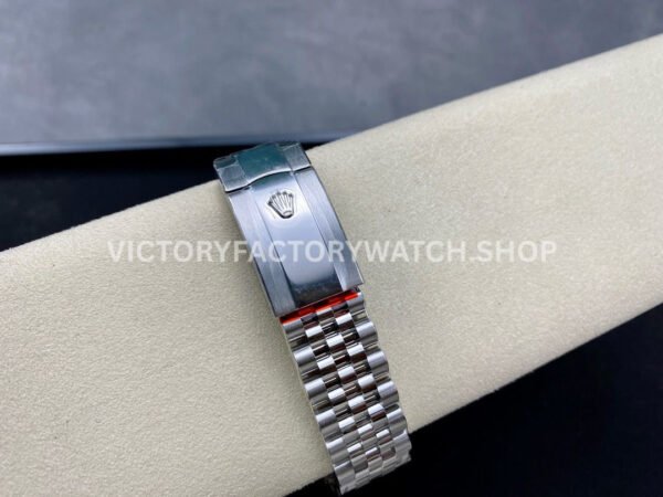 VS Factory Rolex Datejust 126234-0055 36mm Full 904L Diamond Olive Green Palm Motif Dial Jubilee (5) VS Factory Rolex Datejust 126234-0055 36mm Full 904L Diamond Olive Green Palm Motif Dial Jubilee