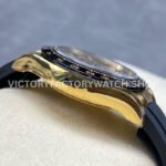 VS Factory Rolex Daytona 116518LN-0048 40mm Yellow Gold Oysterflex Black Eye Gold Dial
