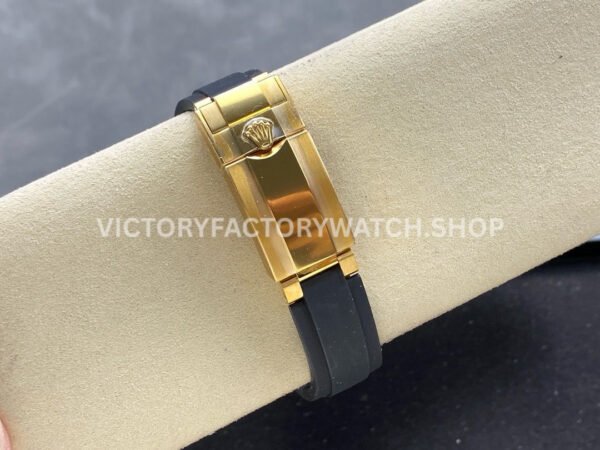 VS Factory Rolex Daytona 116518LN-0048 40mm Yellow Gold Oysterflex Black Eye Gold Dial