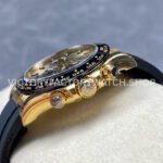 VS Factory Rolex Daytona 116518LN-0048 40mm Yellow Gold Oysterflex Black Eye Gold Dial