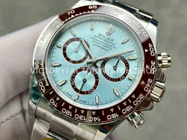 VS Factory Rolex Daytona 126506-0001 40mm Full Platinum Ice Blue Dial (4) VS Factory Rolex Daytona 126506-0001 40mm Full Platinum Ice Blue Dial