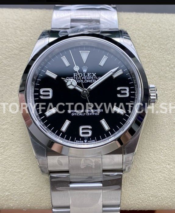 VS Factory Rolex Explorer 124270 36mm Full 904L Black Dial Super clone