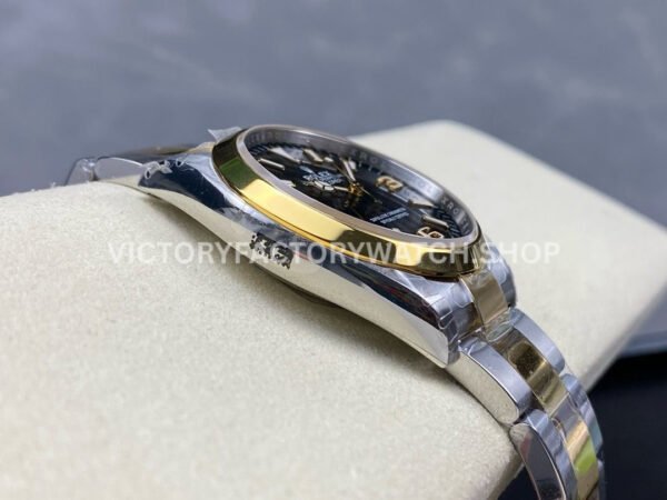 VS Factory Rolex Explorer 124273 36mm Half Yellow Gold Black Dial