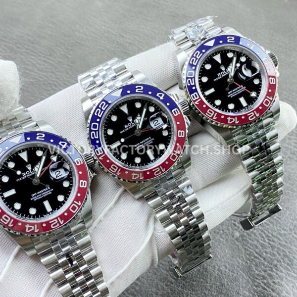 VS Factory Rolex GMT-MasterII 126710BLRO-0001 40mm Full 904L Black Dial Jubilee