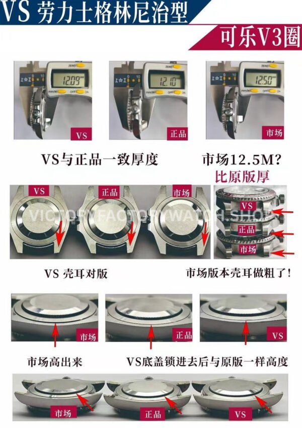 VS Factory Rolex GMT-MasterII 126710BLRO-0001 40mm Full 904L Black Dial Jubilee
