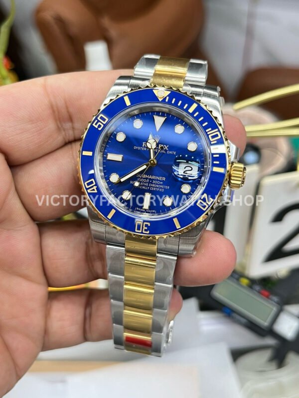 VS Factory Rolex Submariner 116613LB 40mm Half Yellow Gold Blue Dial