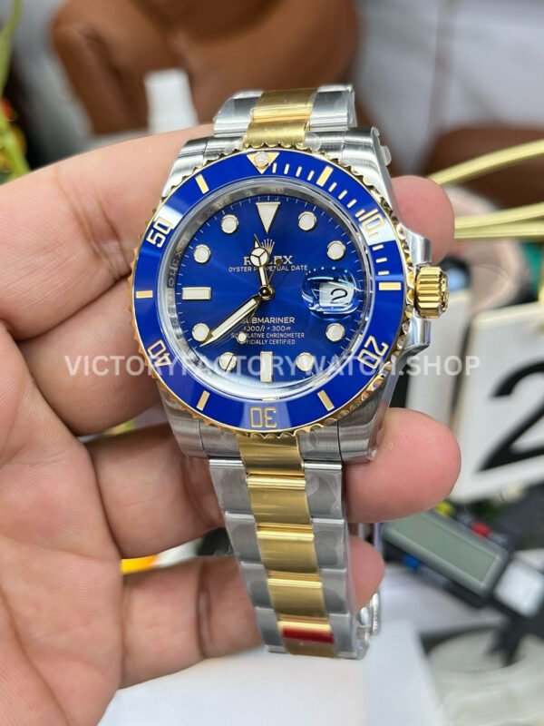 VS Factory Rolex Submariner 116613LB 40mm Half Yellow Gold Blue Dial