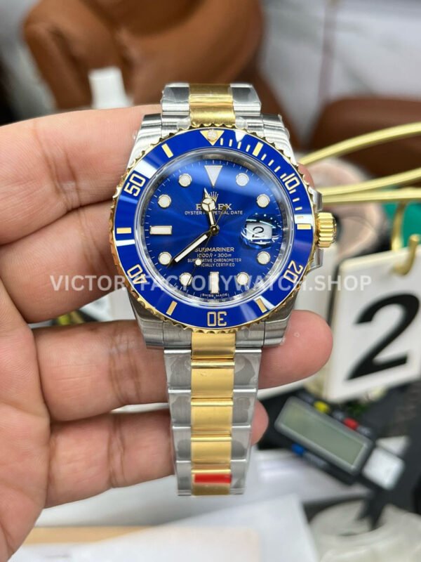 VS Factory Rolex Submariner 116613LB 40mm Half Yellow Gold Blue Dial Super clone