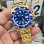 VS Factory Rolex Submariner 116618LB 40mm Full Yellow Gold Blue Dial