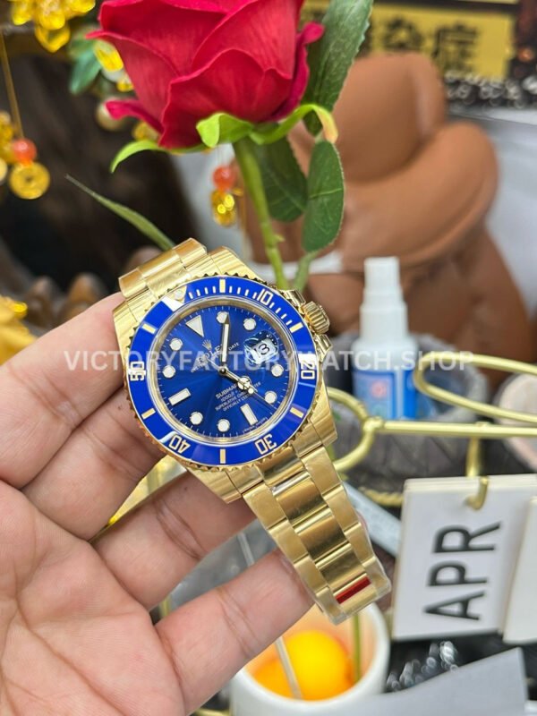 VS Factory Rolex Submariner 116618LB 40mm Full Yellow Gold Blue Dial