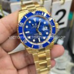 VS Factory Rolex Submariner 116618LB 40mm Full Yellow Gold Blue Dial
