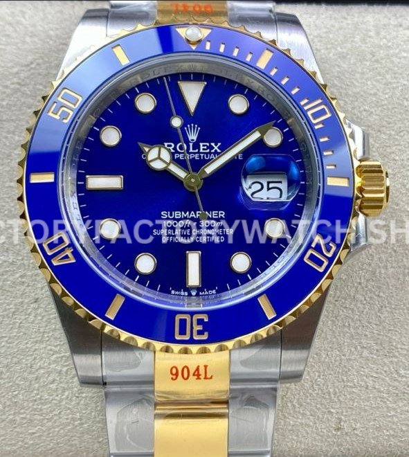 VS Factory Rolex Submariner 126613LB 41mm Yellow Gold Blue Dial Super clone
