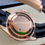 VS Factory Rolex Yacht-Master 126655 40mm Rose Gold Oysterflex Black Dial