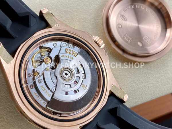 VS Factory Rolex Yacht-Master 126655 40mm Rose Gold Oysterflex Black Dial