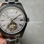 YS Factory Rolex Tourbillons Label Noir 116400 LNT01HS 40mm Black PVD-coated Grey Dial (4) label noir black pvd