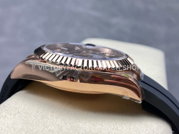 ZF Factory CounterWeight Rolex Sky-Dweller 336235-0002 42mm Rose Gold OysterFlex Brown Dial (2) ZF Factory Counterweight Rolex Sky-Dweller 336235-0002 42mm Rose Gold OysterFlex Brown Dial