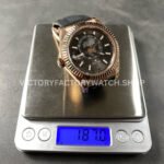 ZF Factory CounterWeight Rolex Sky-Dweller 336235-0004 42mm Rose Gold Rubber Strap Grey Dial (6) ZF Factory Counterweight Rolex Sky-Dweller 336235-0004 42mm Rose Gold OysterFlex Grey Dial