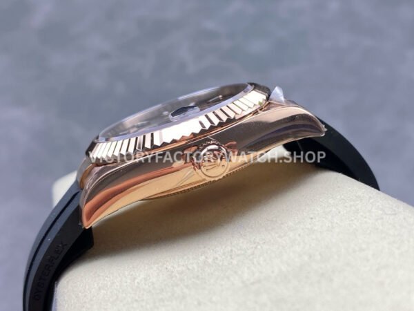 ZF Factory CounterWeight Rolex Sky-Dweller 336235-0004 42mm Rose Gold Rubber Strap Grey Dial (8) ZF Factory Counterweight Rolex Sky-Dweller 336235-0004 42mm Rose Gold OysterFlex Grey Dial