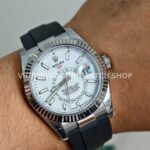 ZF Factory CounterWeight Rolex Sky-Dweller 336239 0003 42mm White Gold OysterFlex White Dial (2) ZF Factory Counterweight Rolex Sky-Dweller 336239-0003 42mm White Gold OysterFlex White Dial