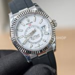 ZF Factory CounterWeight Rolex Sky-Dweller 336239 0003 42mm White Gold OysterFlex White Dial (6) ZF Factory Counterweight Rolex Sky-Dweller 336239-0003 42mm White Gold OysterFlex White Dial