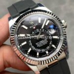 ZF Factory Counterweight Rolex Sky-Dweller 336239-0002 42mm White Gold OysterFlex Black Dial (12) ZF Factory Counterweight Rolex Sky-Dweller 336239-0002 42mm White Gold OysterFlex Black Dial