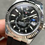 ZF Factory Counterweight Rolex Sky-Dweller 336239-0002 42mm White Gold OysterFlex Black Dial (15) ZF Factory Counterweight Rolex Sky-Dweller 336239-0002 42mm White Gold OysterFlex Black Dial