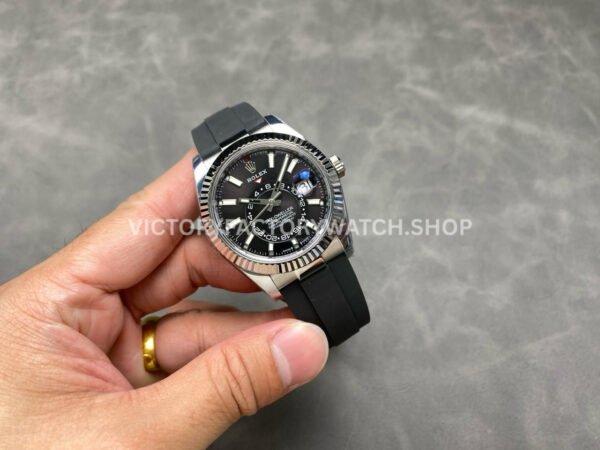 ZF Factory Counterweight Rolex Sky-Dweller 336239-0002 42mm White Gold OysterFlex Black Dial (19) ZF Factory Counterweight Rolex Sky-Dweller 336239-0002 42mm White Gold OysterFlex Black Dial