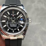 ZF Factory Counterweight Rolex Sky-Dweller 336239-0002 42mm White Gold OysterFlex Black Dial (21) rolex sky dweller 336239 oysterflex zf factory replica watch