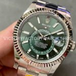 ZF Factory Rolex Sky-Dweller 336934-0001 42mm White Gold 904L Green Dial (1) ZF Factory Rolex Sky-Dweller 336934-0001 42mm White Gold 904L Green Dial