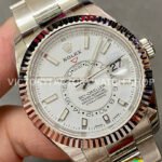 ZF Factory Rolex Sky-Dweller 336934-0003 42mm White Gold 904L White Dial (1) ZF Factory Rolex Sky-Dweller 336934-0003 42mm White Gold 904L White Dial
