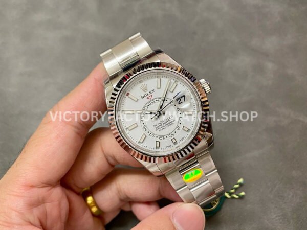 ZF Factory Rolex Sky-Dweller 336934-0003 42mm White Gold 904L White Dial (5) ZF Factory Rolex Sky-Dweller 336934-0003 42mm White Gold 904L White Dial