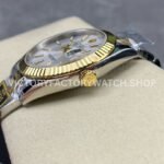 ZQ Factory Rolex Datejust 126333-0001 41mm Half Yellow Gold Silver Dial