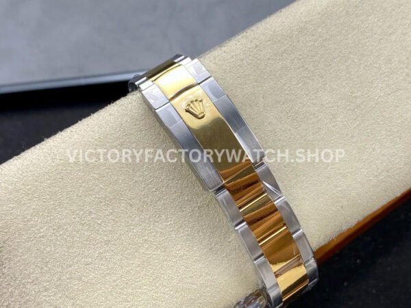 ZQ Factory Rolex Datejust 126333-0001 41mm Half Yellow Gold Silver Dial