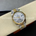 ZQ Factory Rolex Datejust 126333-0002 41mm Half Yellow Gold Silver Dial Jubilee
