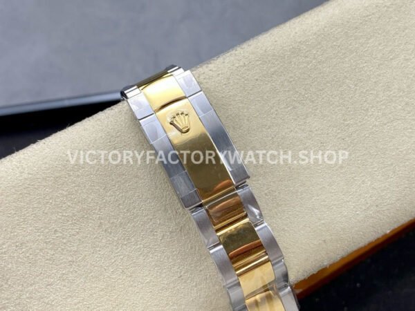 ZQ Factory Rolex Datejust 126333-0005 41mm Half Yellow Gold Diamond Black Dial