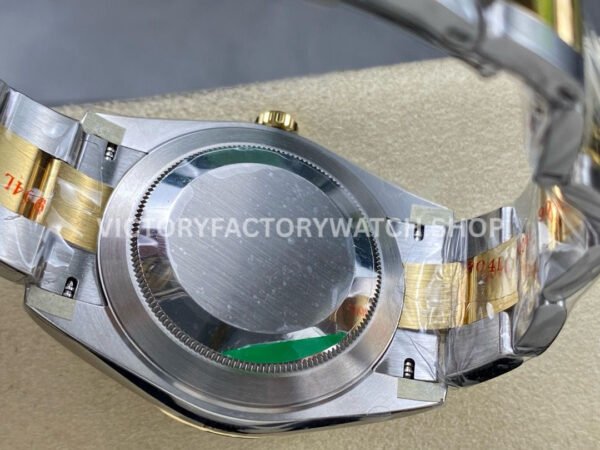 ZQ Factory Rolex Datejust 126333-0005 41mm Half Yellow Gold Diamond Black Dial