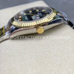 ZQ Factory Rolex Datejust 126333-0005 41mm Half Yellow Gold Diamond Black Dial