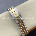 ZQ Factory Rolex Datejust 126333-0006 41mm Half Yellow Gold Diamond Black Dial Jubilee