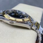 ZQ Factory Rolex Datejust 126333-0006 41mm Half Yellow Gold Diamond Black Dial Jubilee