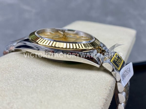 ZQ Factory Rolex Datejust 126333-0010 41mm Half Yellow Gold Champagne Dial Jubilee