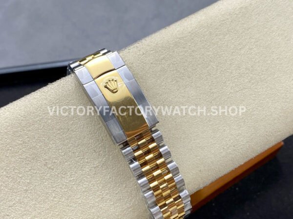 ZQ Factory Rolex Datejust 126333-0010 41mm Half Yellow Gold Champagne Dial Jubilee