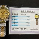 ZQ Factory Rolex Datejust 126333-0012 41mm Half Yellow Gold Diamond Champagne Dial Jubilee