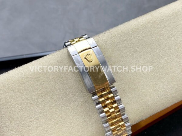 ZQ Factory Rolex Datejust 126333-0012 41mm Half Yellow Gold Diamond Champagne Dial Jubilee