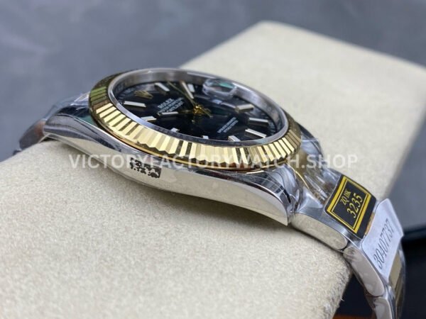 ZQ Factory Rolex Datejust 126333-0013 41mm Half Yellow Gold Black Dial